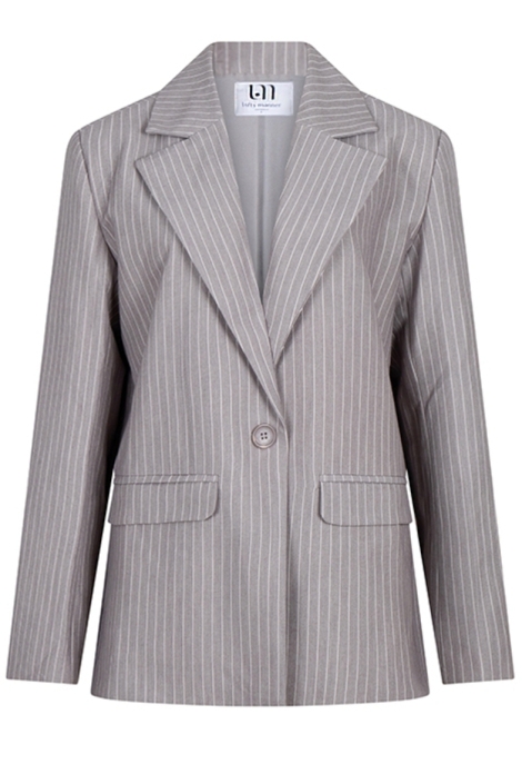 Lofty Manner grijze dames blazer | Vooraanzicht