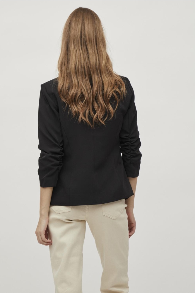 Vila zwarte dames blazer | Model achteraanzicht