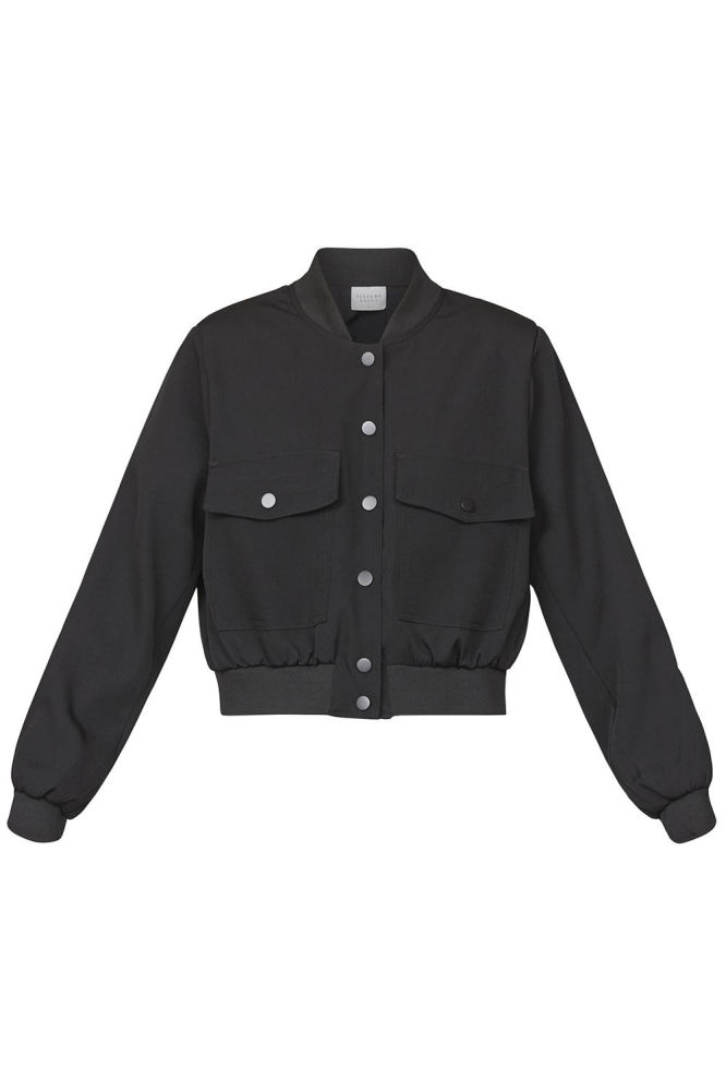 SisterS point zwarte dames jas | Vooraanzicht