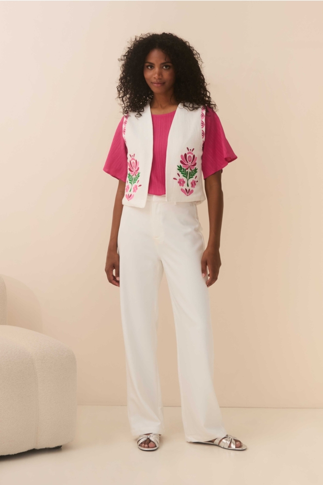 Lofty Manner witte dames gilet | Model