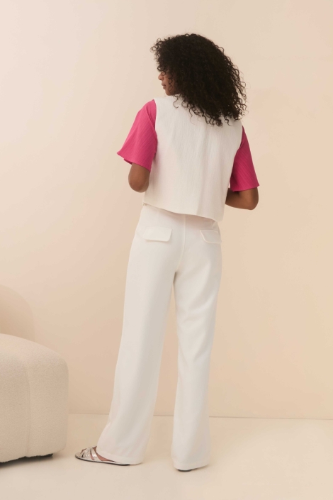 Lofty Manner witte dames gilet | Model