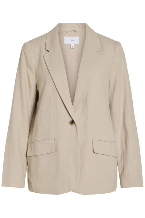 Vila beige dames blazer | Vooraanzicht