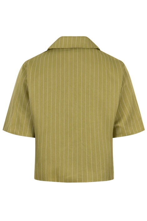 Lofty Manner groene dames blazer | Achteraanzicht