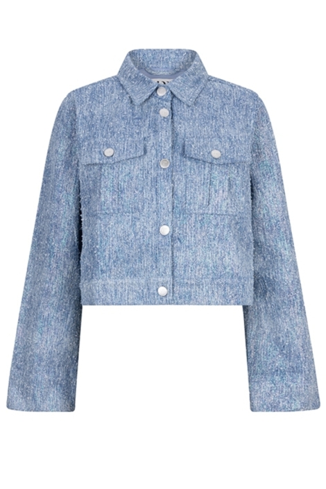 Lofty Manner blauwe dames jas | Vooraanzicht