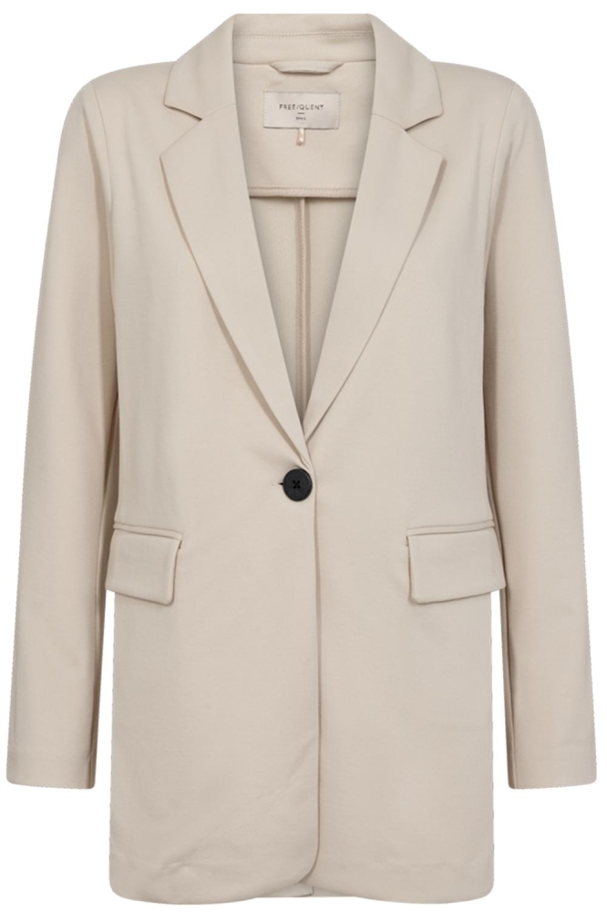 Freequent beige dames blazer | Vooraanzicht