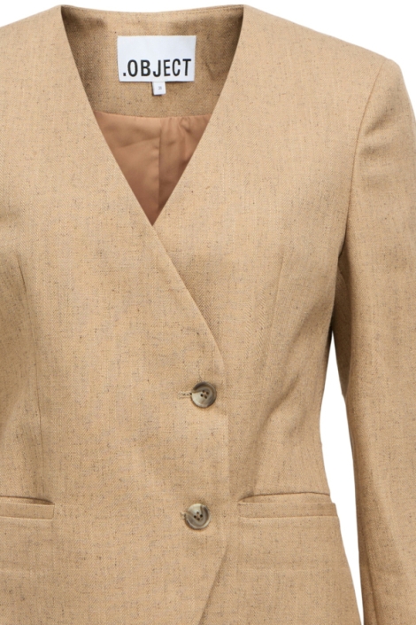 Object camel dames blazer | Close up