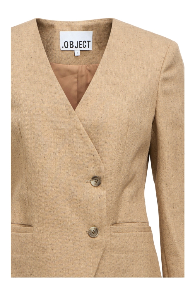 Object camel dames blazer | Close up