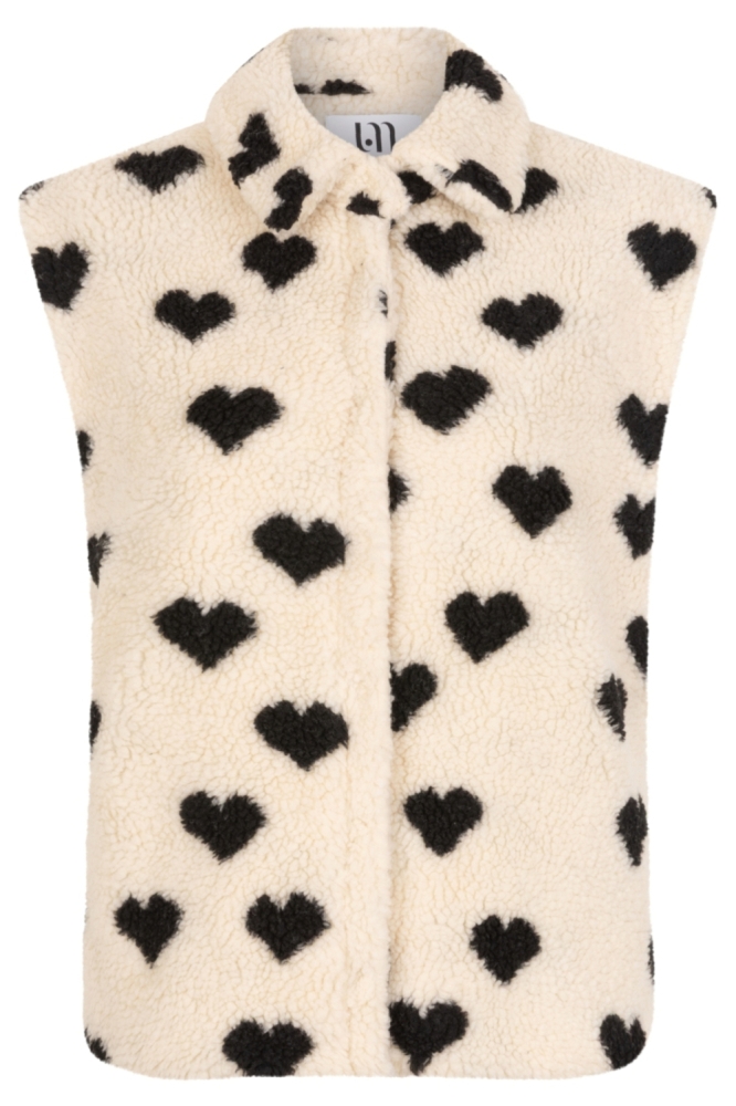 Lofty Manner beige dames gilet | Vooraanzicht