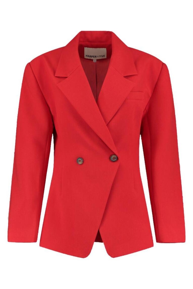 Harper & Yve rode dames blazer | 