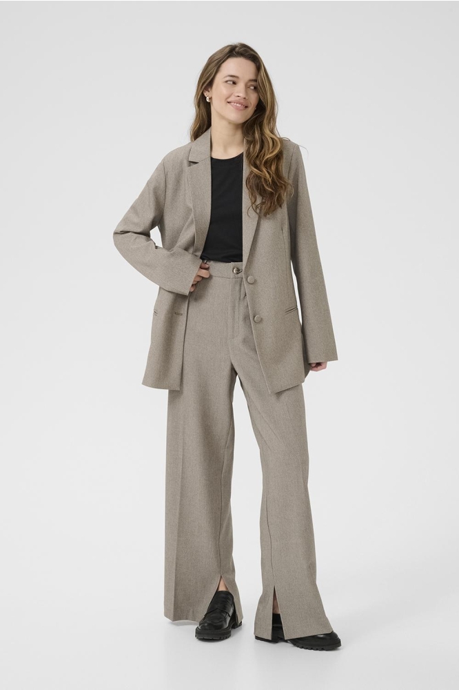 Kaffe camel dames blazer | Model