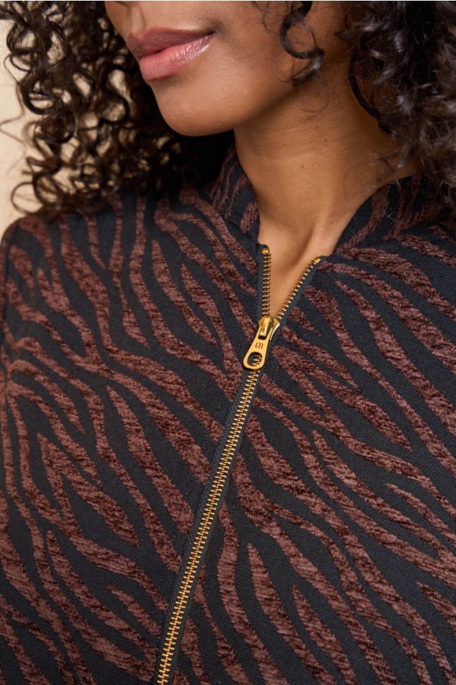 Lofty Manner bruine dames jas | Kleurstaal