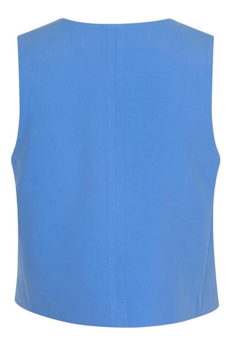 EsQualo blauwe dames gilet | Achteraanzicht