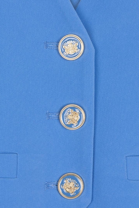 EsQualo blauwe dames gilet | Kleurstaal