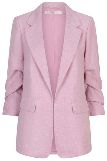 EsQualo Blazer BLAZER LINEN LOOK SP26 10045 420 Rose