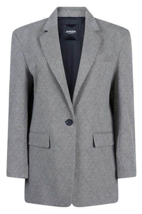 Juffrouw Jansen zwarte dames blazer | Vooraanzicht