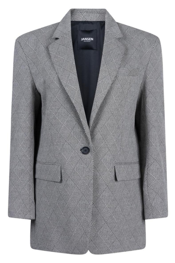 Juffrouw Jansen zwarte dames blazer | Vooraanzicht