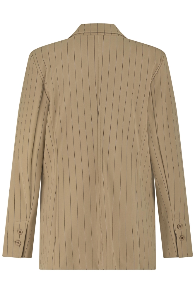 Lady Day beige dames blazer | Achteraanzicht