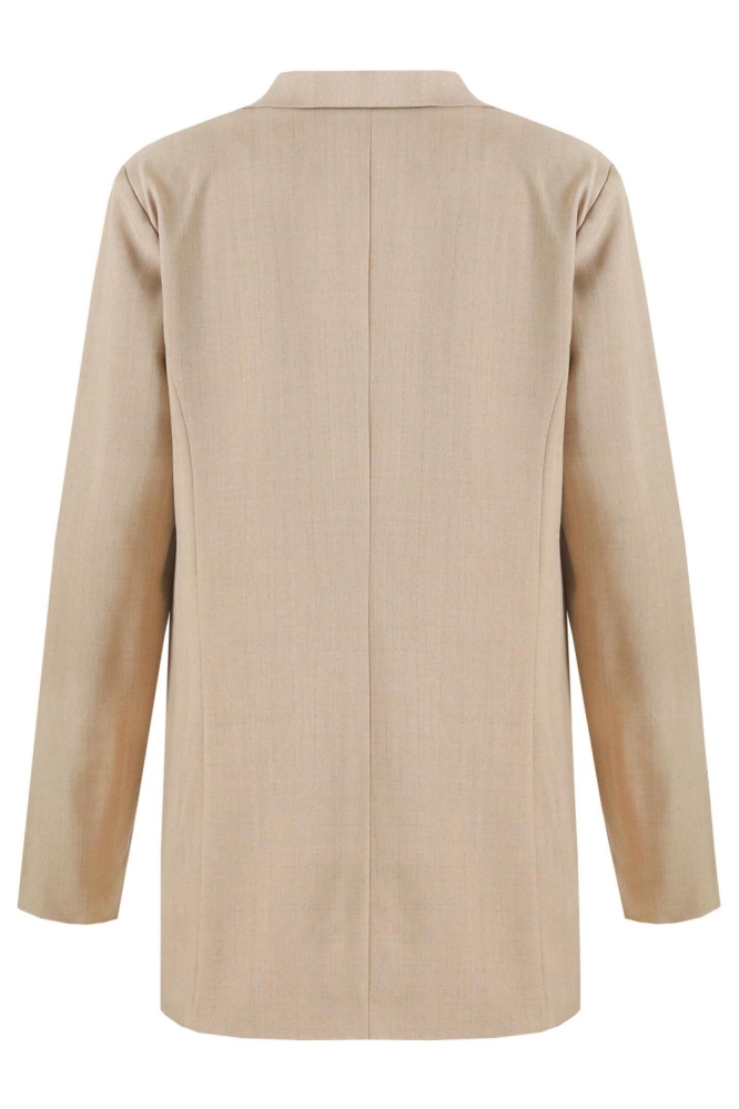 C&S The Label camel dames blazer | Achteraanzicht