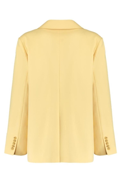 Harper & Yve gele dames blazer | Achteraanzicht