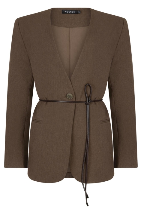 Ydence bruine dames blazer | Vooraanzicht