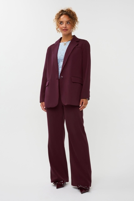Ydence bordeaux dames blazer | Model