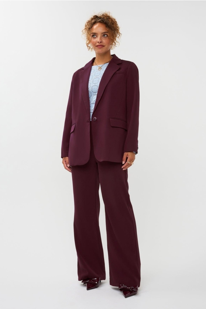 Ydence bordeaux dames blazer | Model