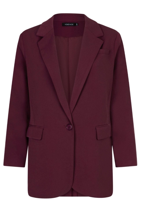 Ydence bordeaux dames blazer | Vooraanzicht