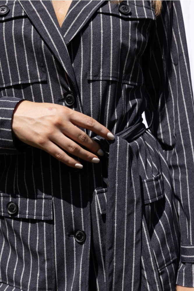 Kimara grijze dames blazer | Close up