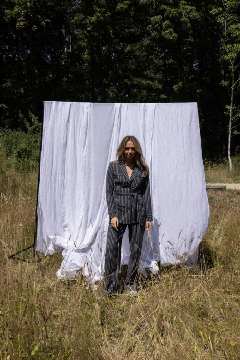 Kimara grijze dames blazer | 