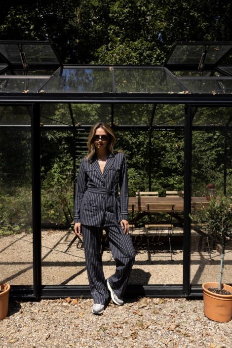 Kimara grijze dames blazer | Model