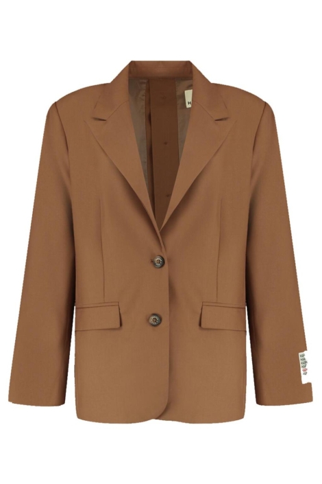 Harper & Yve camel dames blazer | Vooraanzicht