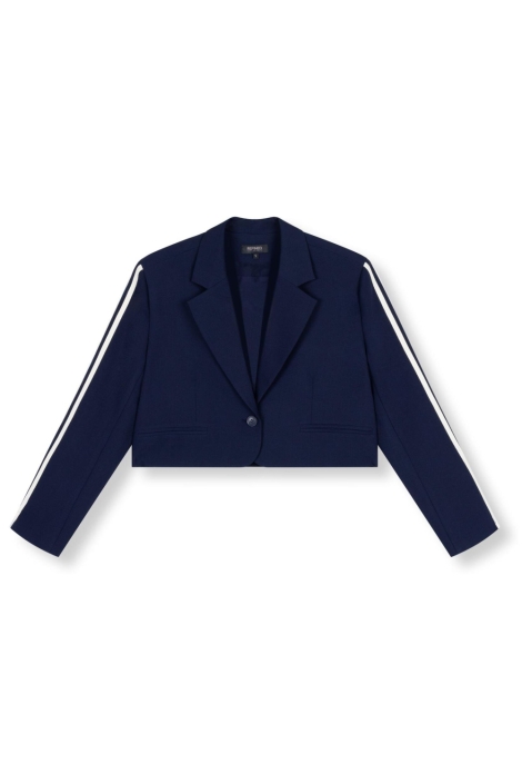 Refined Department blauwe dames blazer | Vooraanzicht