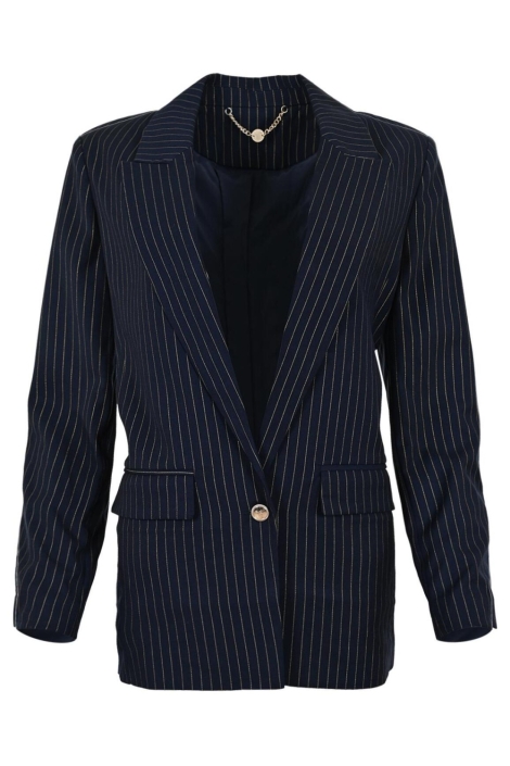 Zizo blauwe dames blazer | Vooraanzicht