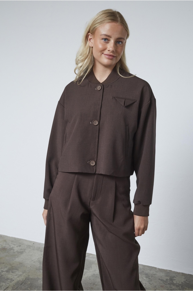 SisterS point bruine dames blazer | Model vooraanzicht