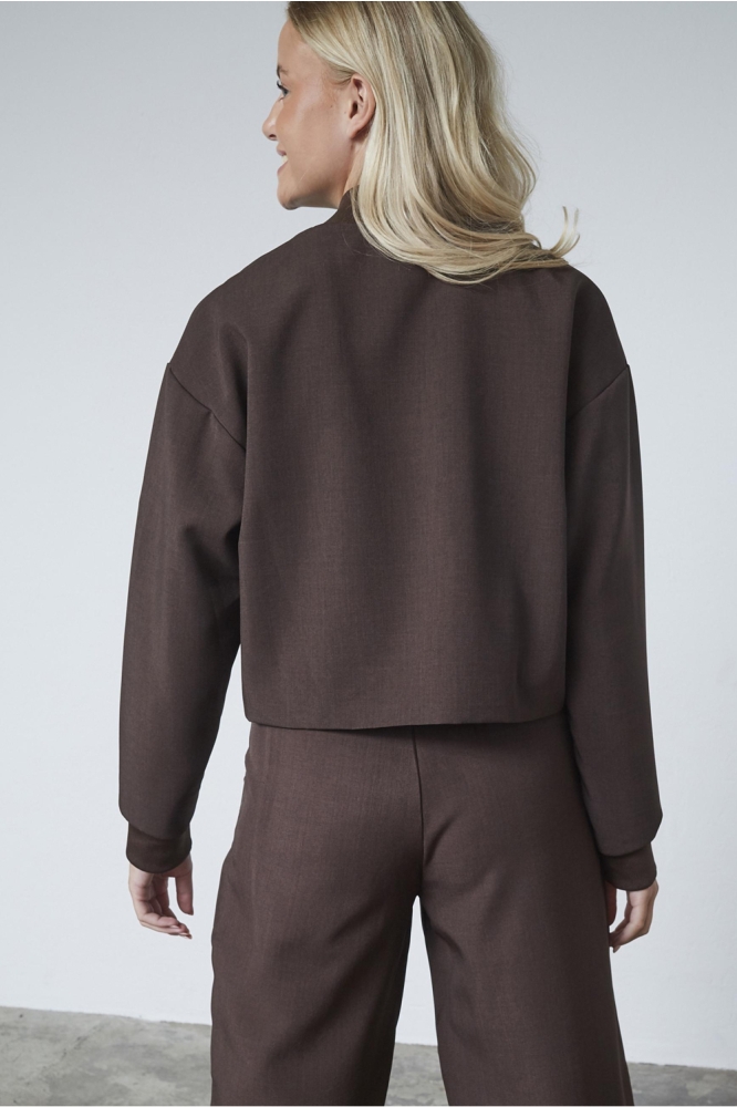 SisterS point bruine dames blazer | Model achteraanzicht