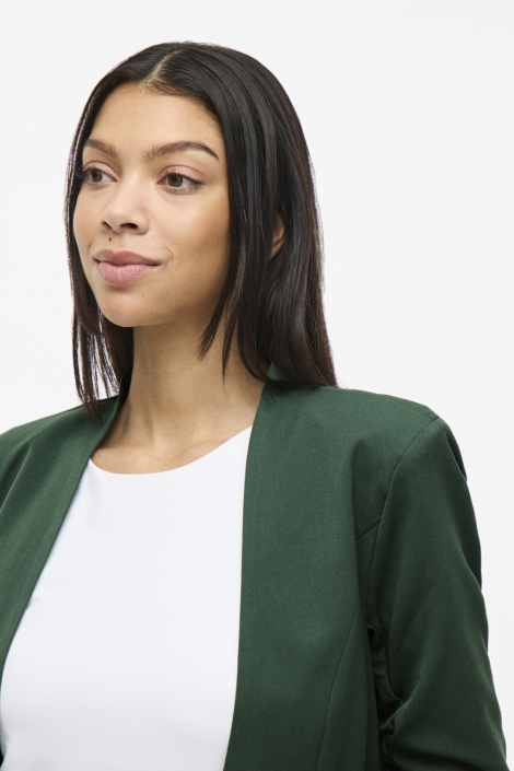Vila groene dames blazer | Close up