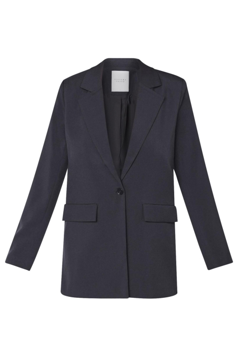 SisterS point zwarte dames blazer | Vooraanzicht