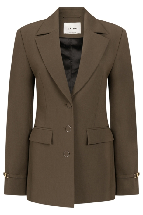 Aaiko groene dames blazer | Vooraanzicht