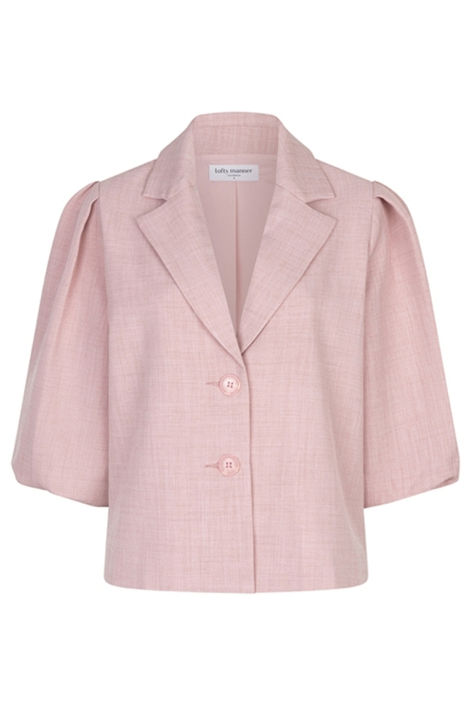 Lofty Manner roze dames blazer | Vooraanzicht