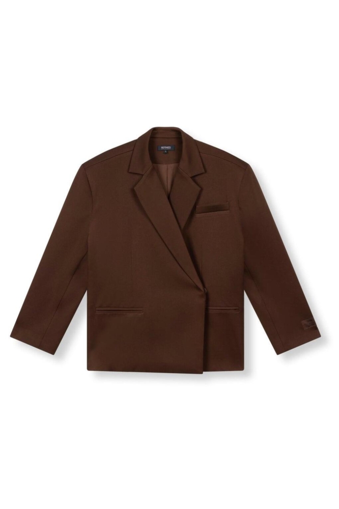 Refined Department bruine dames blazer | Vooraanzicht