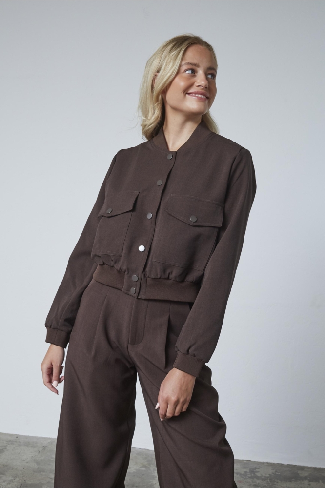 SisterS point bruine dames blazer | Model vooraanzicht