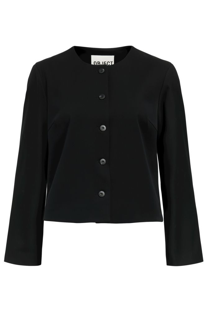 Object zwarte dames blazer | Vooraanzicht