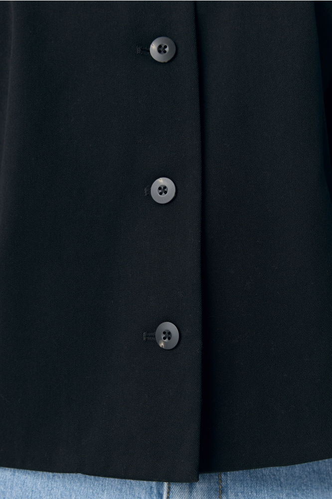 Object zwarte dames blazer | Close up