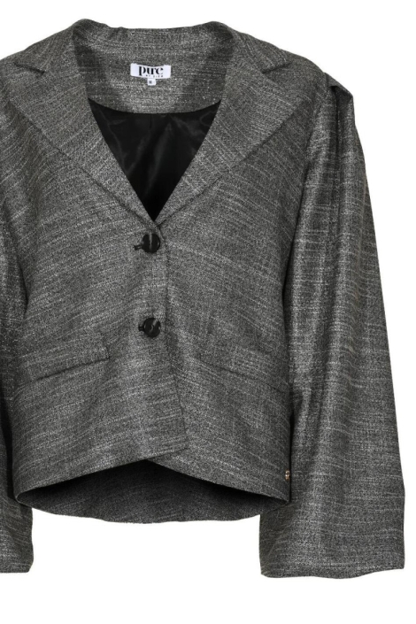 Zizo zwarte dames blazer | Close up