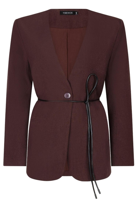 Ydence bruine dames blazer | Achteraanzicht
