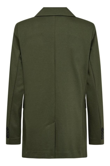 Freequent groene dames blazer | Achteraanzicht