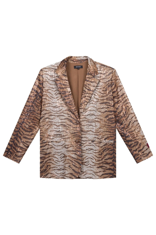 Refined Department camel dames blazer | Vooraanzicht