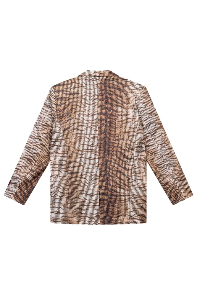 Refined Department camel dames blazer | Achteraanzicht