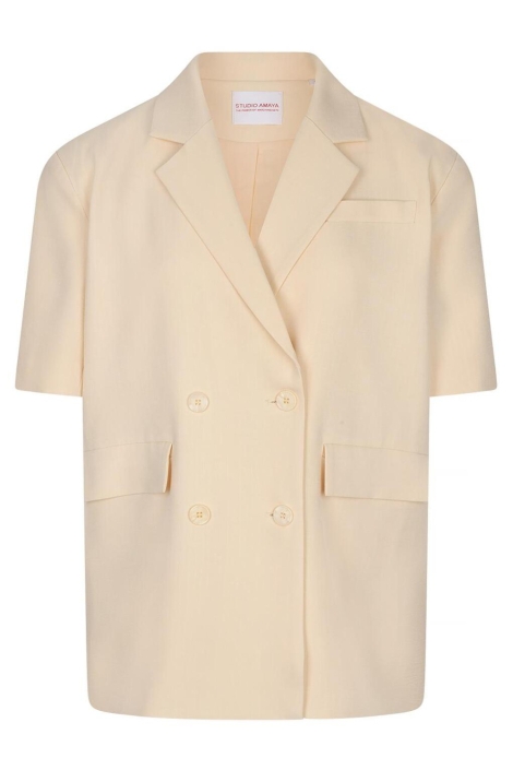 Studio Amaya gele dames blazer | Vooraanzicht
