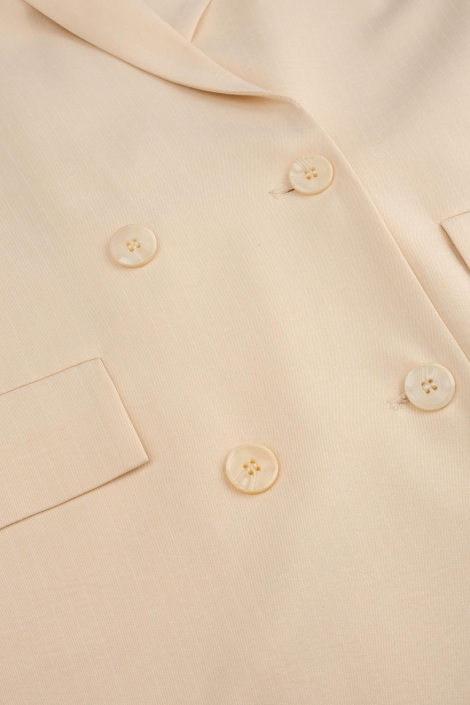 Studio Amaya gele dames blazer | Close up